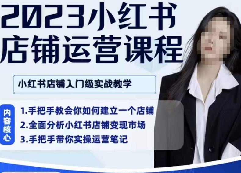陶金金·2023小红书店铺运营课,小红书店铺入门实战教学